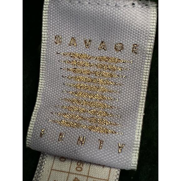 Essential Savage X Fenty Emerald Green Oversized Fleece Unisex USED - Picture 6 of 10